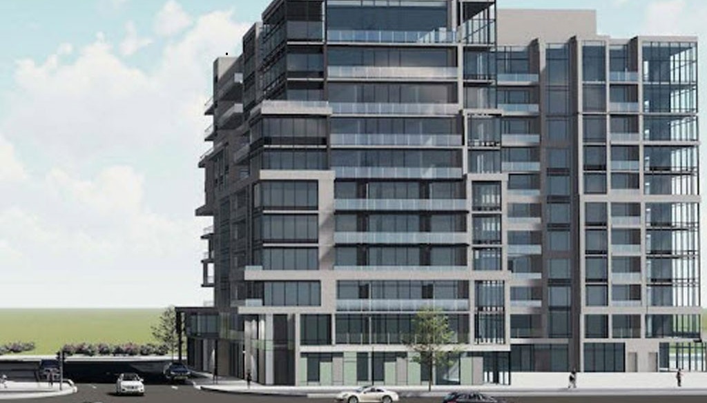 Looking-North-to-7437-Kingston-Road-Condos-Second-Building