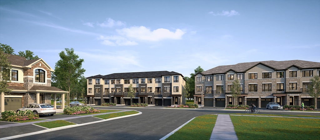 GREAT GULF OAKPOINTE 3 STOREY TRADITIONAL TOWN RENDERING