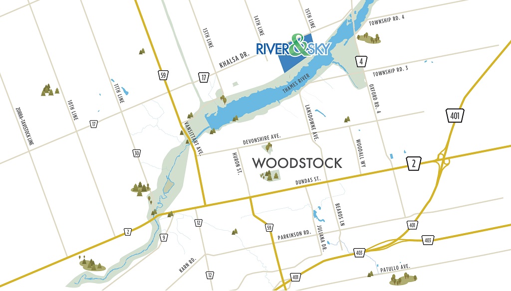 River&Sky Location Map