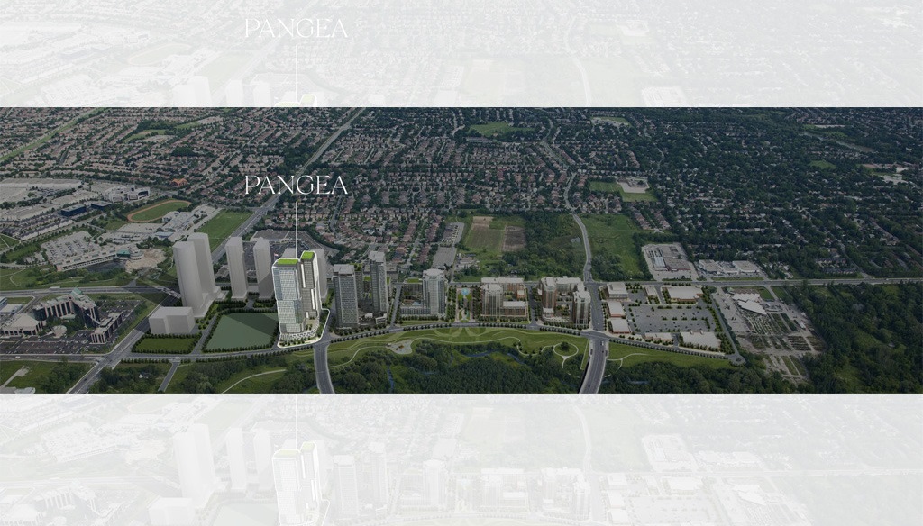 Pangea-Condos-Aerial-View-of-Towers-and-Uptown-Markham-Development