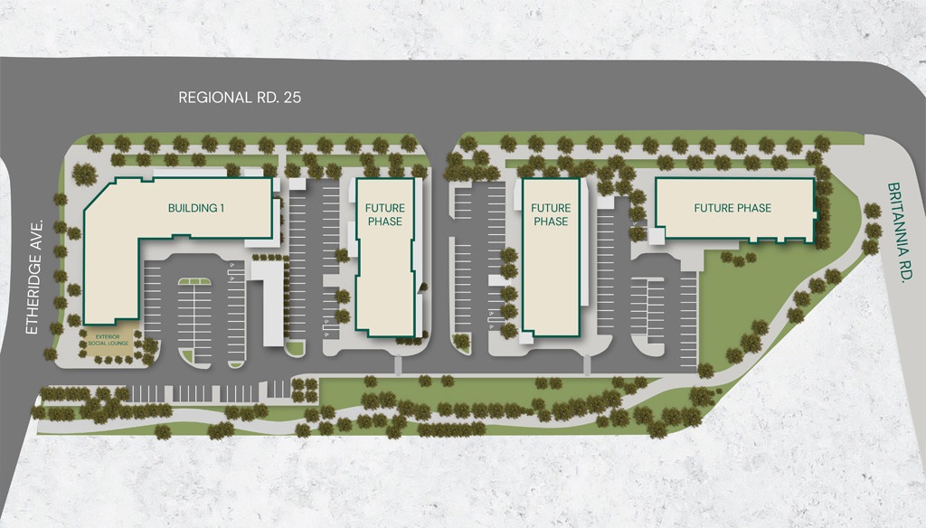 The-Laurels-Condos-Aerial-View-of-Site-Plan