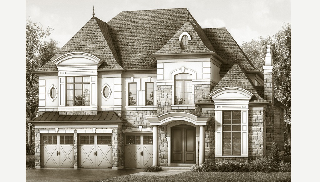 Bayview-Trail-Homes-Exterior-View-of-Estate-Home-with-3-Car-Garage